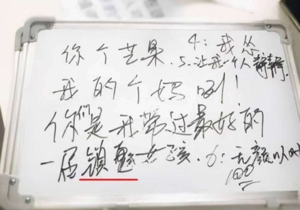 顶流明星写字卡壳文化水平引热议